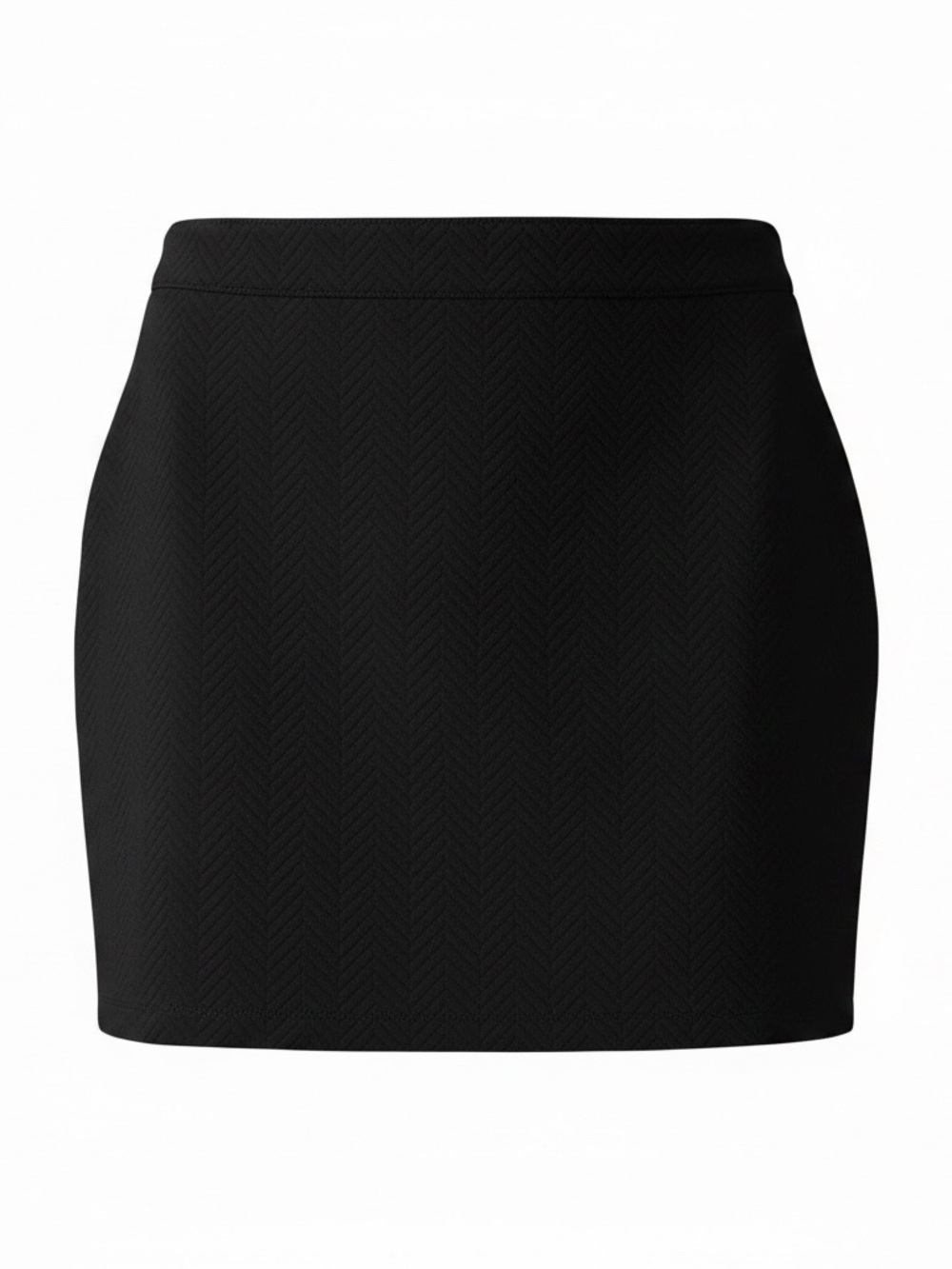 LOFT Black Textured Skirt 12